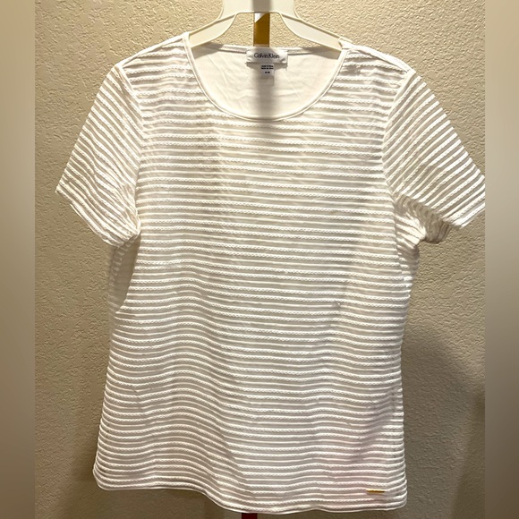 Calvin Klein Women’s White Blouse, Lined - Picture 1 of 6